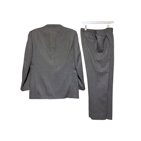 VTG Nino Cerruti Suit Pinhead Single Breasted Blazer 48 R Pleated Pants 38 x 39 - Picture 5 of 16